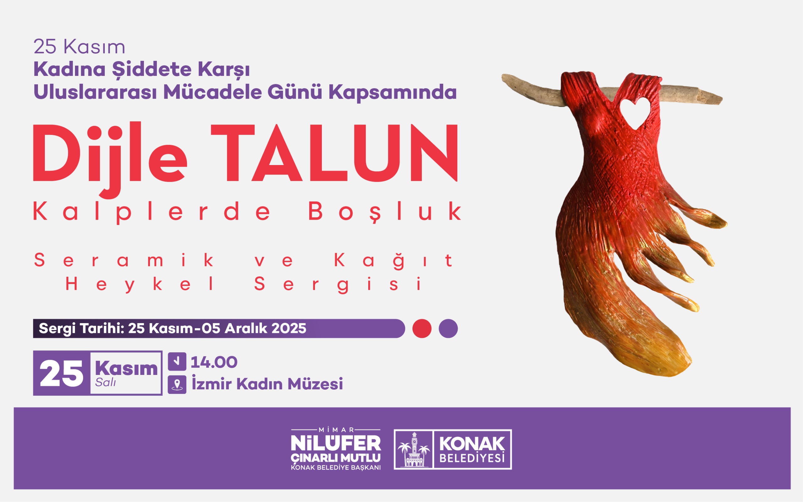 Dijle Talun -Kalplerde Boşluk  Seramik ve Kağıt Heykel Sergisi